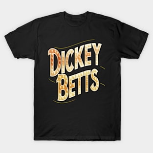 "Dickey Betts" in a throwback 50s style T-Shirt